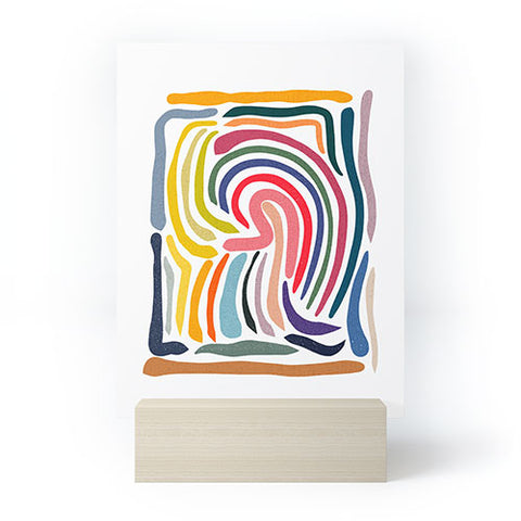 qooeea Whorl Mini Art Print