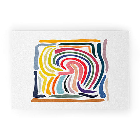 qooeea Whorl Welcome Mat