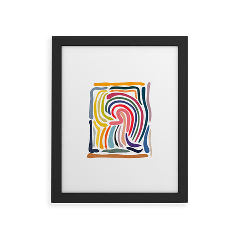 qooeea Whorl Framed Art Print