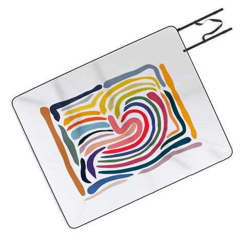 qooeea Whorl Picnic Blanket