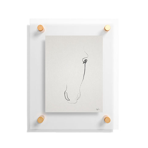 Quibe One line Horse 407 Floating Acrylic Print