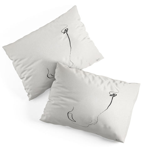 Quibe One line Horse 407 Pillow Shams
