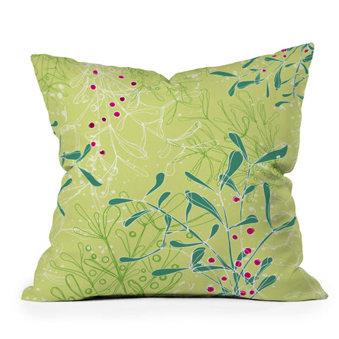 Rachael Taylor Mystic Mistletoe Outdoor Throw Pillow