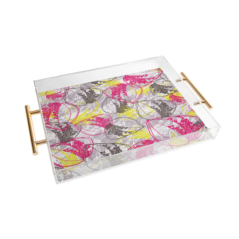 Rachael Taylor Organic Retro Leaves Acrylic Tray