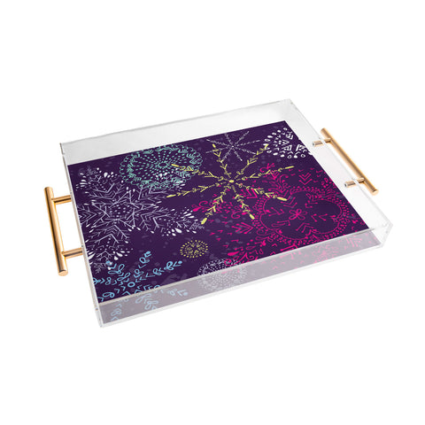 Rachael Taylor Snowflake Dance Acrylic Tray