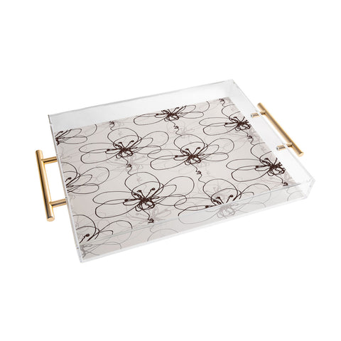 Rachael Taylor Tonal Floral Acrylic Tray
