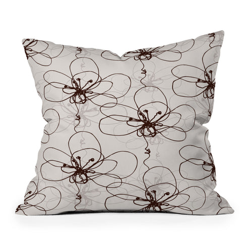 Rachael Taylor Tonal Floral Outdoor Throw Pillow