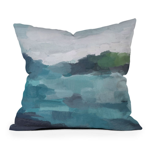 Rachel Elise Island in the Distance Outdoor Throw Pillow