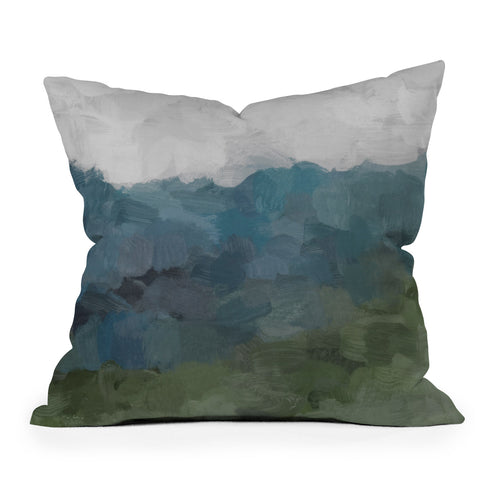 Rachel Elise Journey Into the Mountains Outdoor Throw Pillow