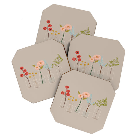 Rachel Szo Blooming 1 Coaster Set