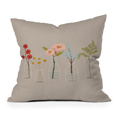 Rachel Szo Blooming 1 Outdoor Throw Pillow