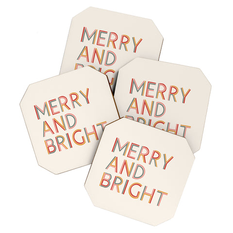 Rachel Szo Merry and Bright Light Coaster Set