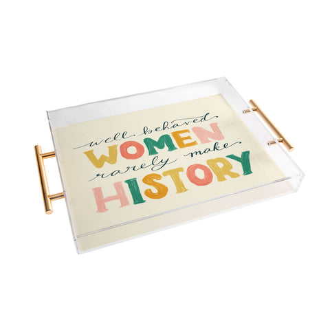 Rachel Szo Well Behaved Women Acrylic Tray