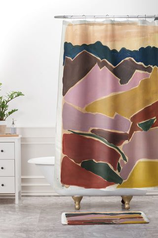 Rachelle Roberts Deuteronomy Faithful Shower Curtain And Mat