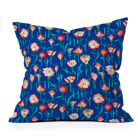 Rachelle Roberts Garden Flower Outdoor Throw Pillow