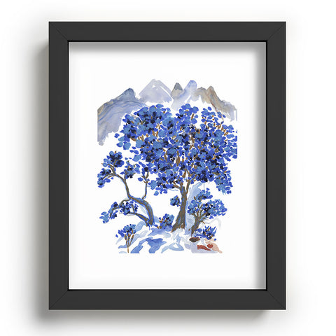 Rachelle Roberts Misty Blue Mountain Recessed Framing Rectangle