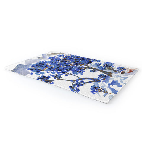 Rachelle Roberts Misty Blue Mountain Area Rug