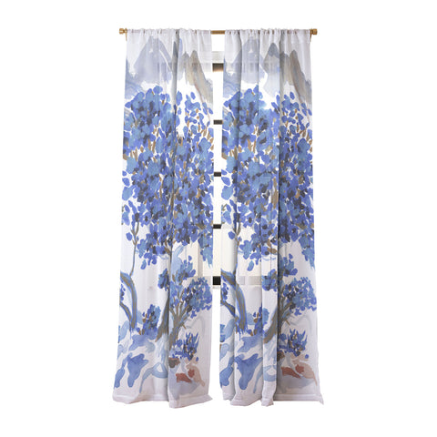 Rachelle Roberts Misty Blue Mountain Sheer Non Repeat