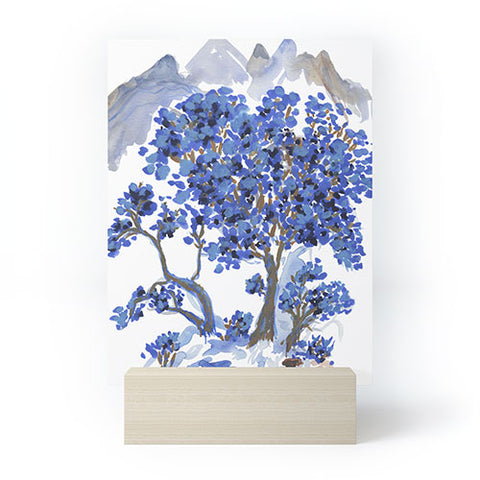 Rachelle Roberts Misty Blue Mountain Mini Art Print