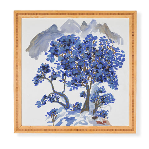 Rachelle Roberts Misty Blue Mountain Framed Wall Art