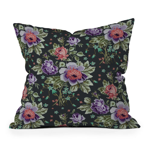 Rachelle Roberts Spring Floral Outdoor Throw Pillow