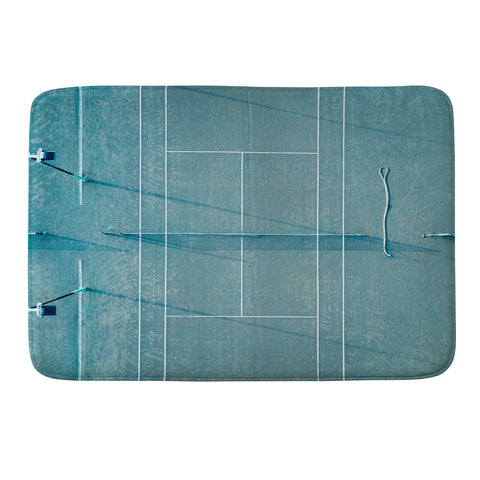 raisazwart Blue tennis court at sunrise Memory Foam Bath Mat Havenly