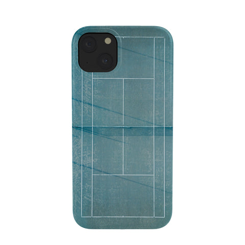 raisazwart Blue tennis court at sunrise Phone Case