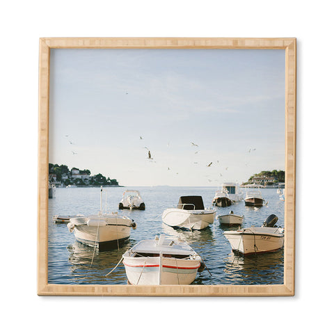 raisazwart Boats of Hvar Croatia ocean Framed Wall Art