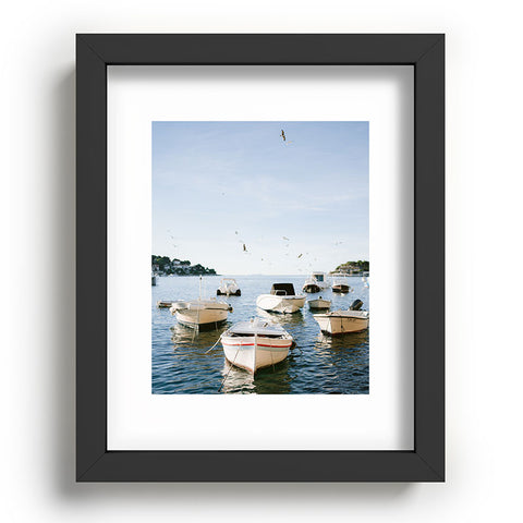 raisazwart Boats of Hvar Croatia ocean Recessed Framing Rectangle