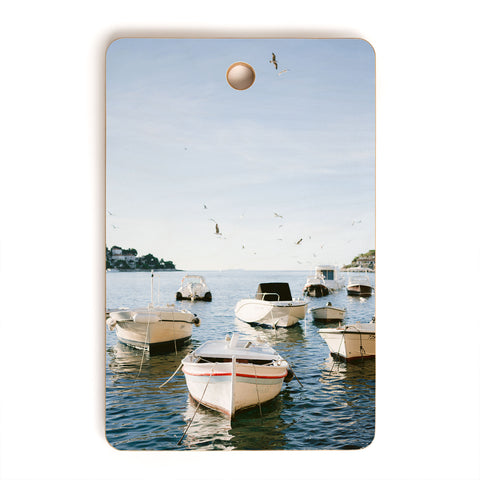 raisazwart Boats of Hvar Croatia ocean Cutting Board Rectangle