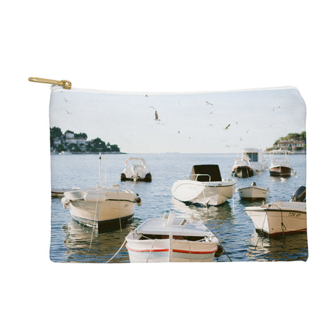 raisazwart Boats of Hvar Croatia ocean Pouch