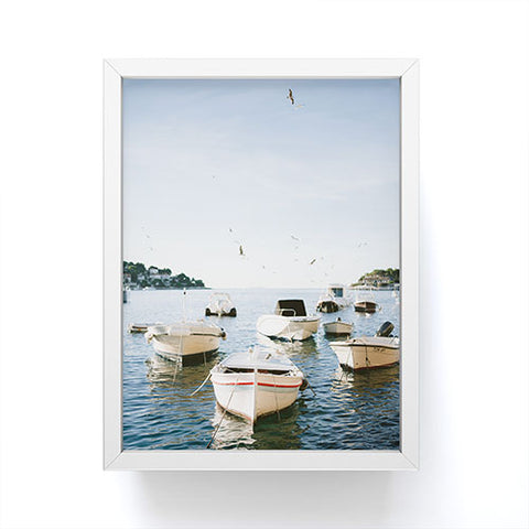 raisazwart Boats of Hvar Croatia ocean Framed Mini Art Print