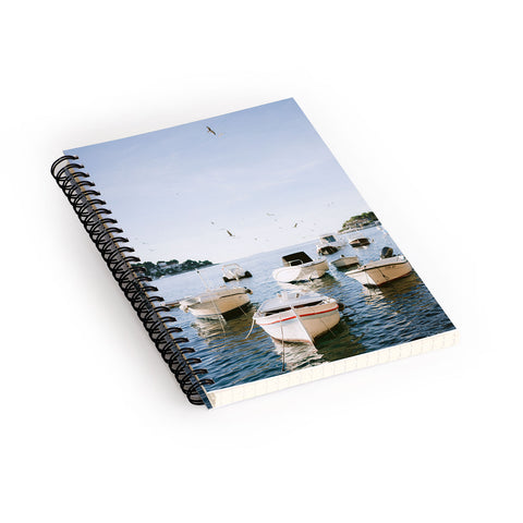 raisazwart Boats of Hvar Croatia ocean Spiral Notebook