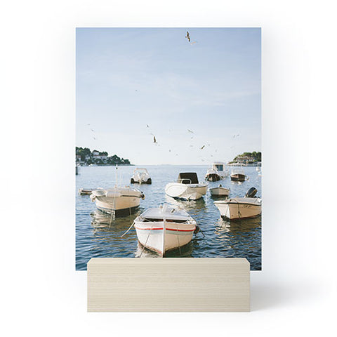 raisazwart Boats of Hvar Croatia ocean Mini Art Print
