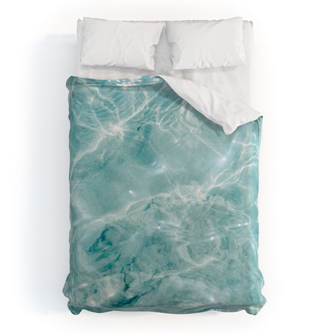 raisazwart Clear blue water Colorful ocean Duvet Cover