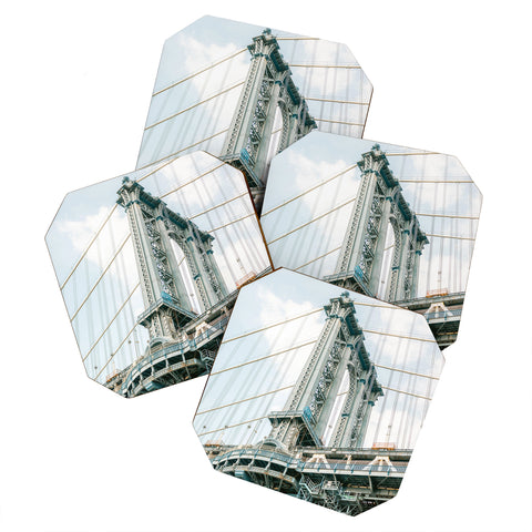 raisazwart Manhattan bridge New York City Coaster Set