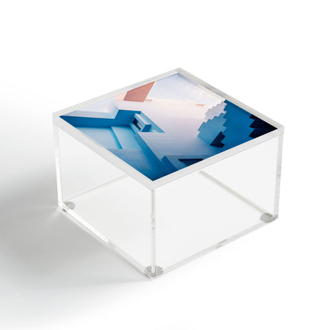 raisazwart Muralla Roja blue and pink geo Acrylic Box
