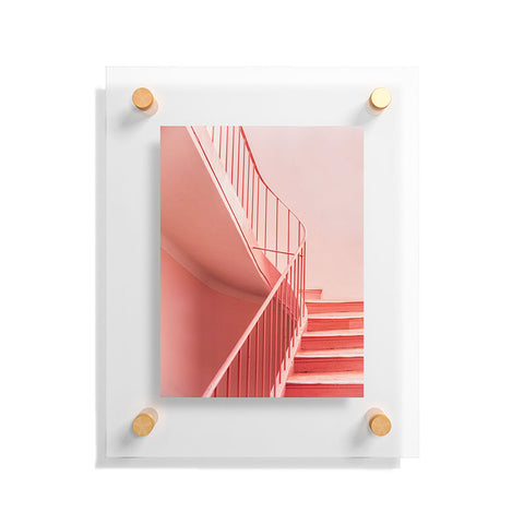 raisazwart Pink Pastel colored stairs Floating Acrylic Print