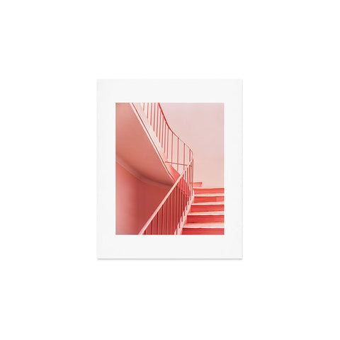 raisazwart Pink Pastel colored stairs Art Print