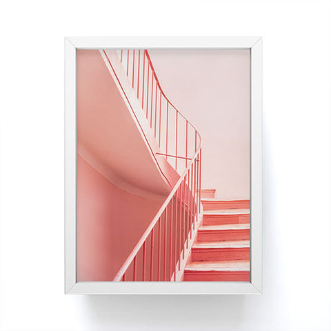 raisazwart Pink Pastel colored stairs Framed Mini Art Print