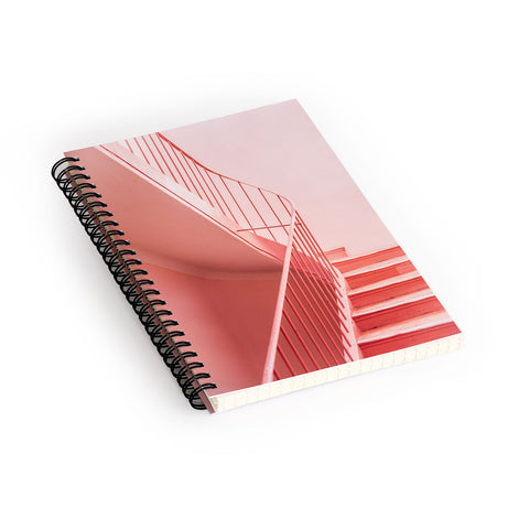 raisazwart Pink Pastel colored stairs Spiral Notebook