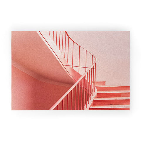raisazwart Pink Pastel colored stairs Welcome Mat