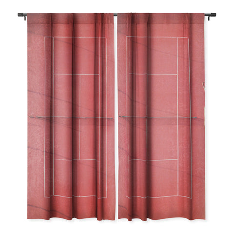 raisazwart Pink tennis court at sunrise Blackout Non Repeat