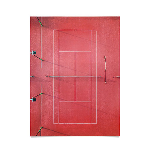 raisazwart Pink tennis court at sunrise Poster