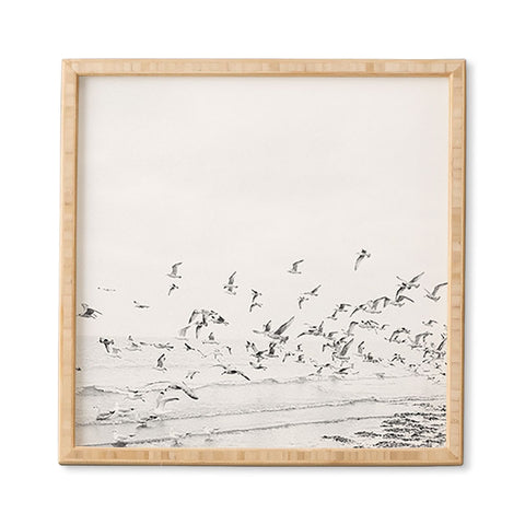 raisazwart Seagulls Coastal Framed Wall Art