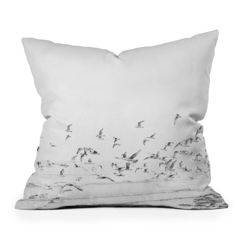 raisazwart Seagulls Coastal Throw Pillow