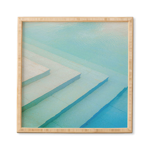 raisazwart Shades of blue Mexico pool Framed Wall Art