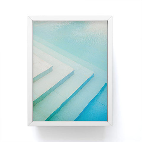 raisazwart Shades of blue Mexico pool Framed Mini Art Print