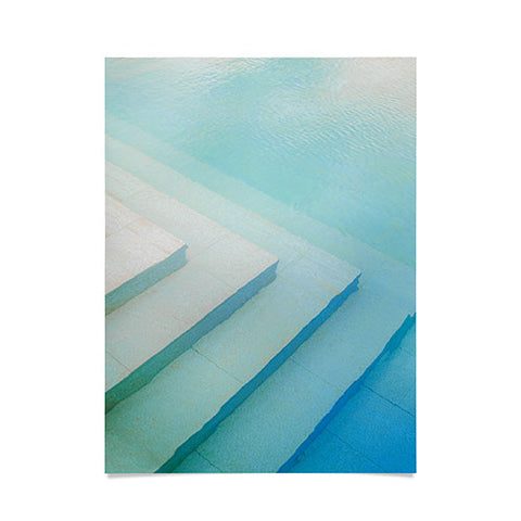 raisazwart Shades of blue Mexico pool Poster