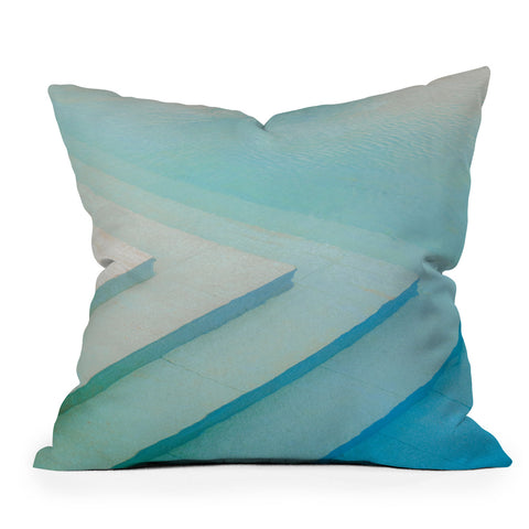 raisazwart Shades of blue Mexico pool Throw Pillow